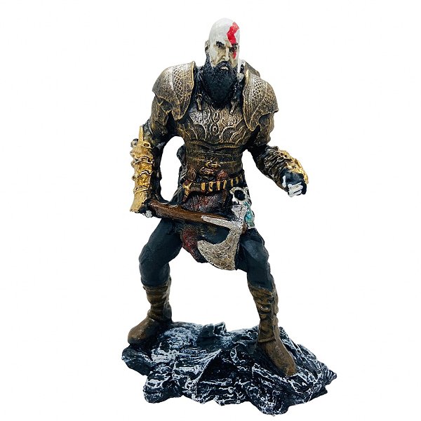Estátua Kratos Mimir God of War P