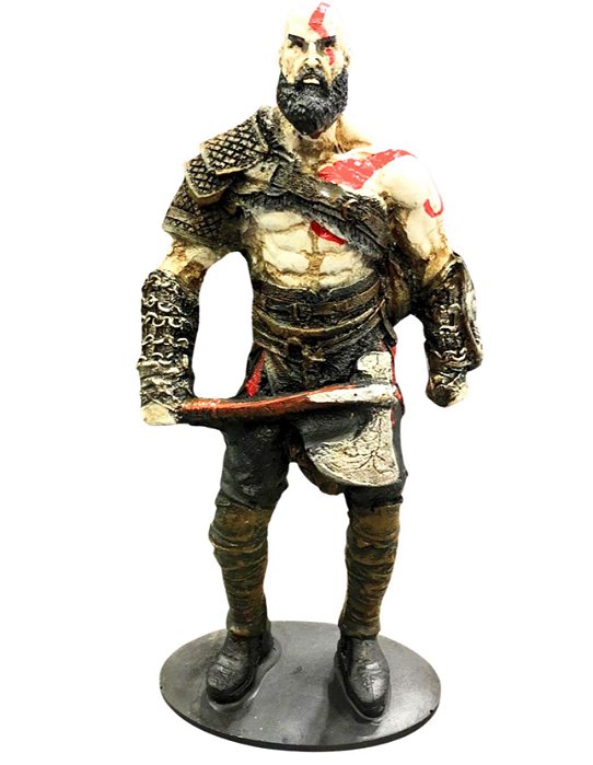 Estátua Kratos Machado God Of War P
