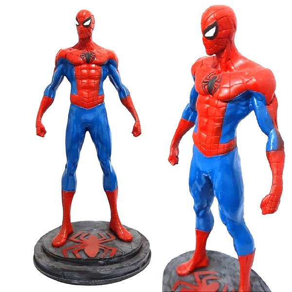 Estátua Homem Aranha Prime Cor:Azul/Vermelho