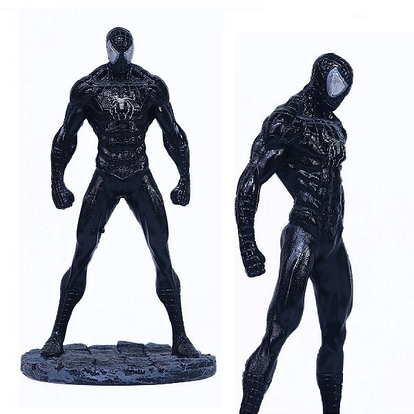 Estátua Homem Aranha Preto