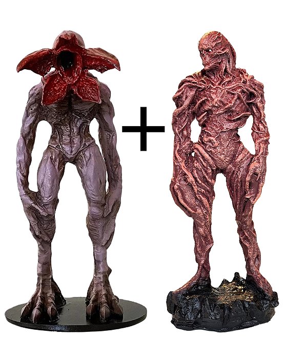 Kit Stranger Things Estátua Vecna e Demogorgon P