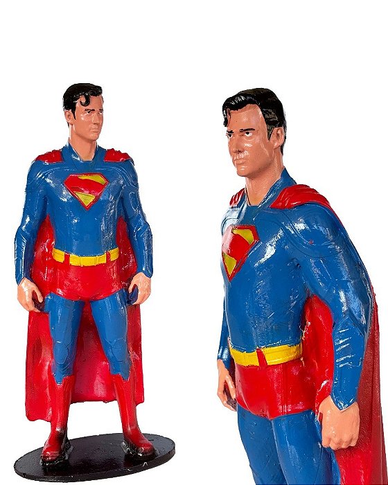 Estátua Boneco Action Figure Superman Resina