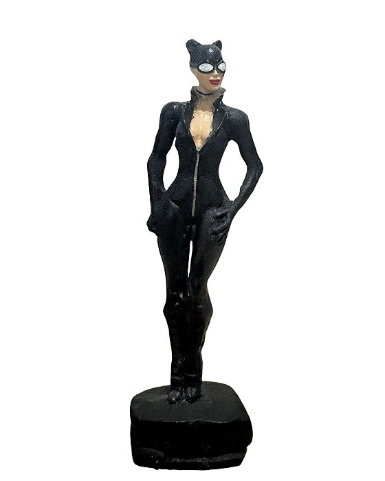 Estátua Boneco Action Figure Mulher Gato Resina
