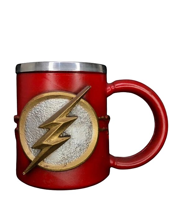 Caneca Copo 3D Flash Resina Geek Colecionável