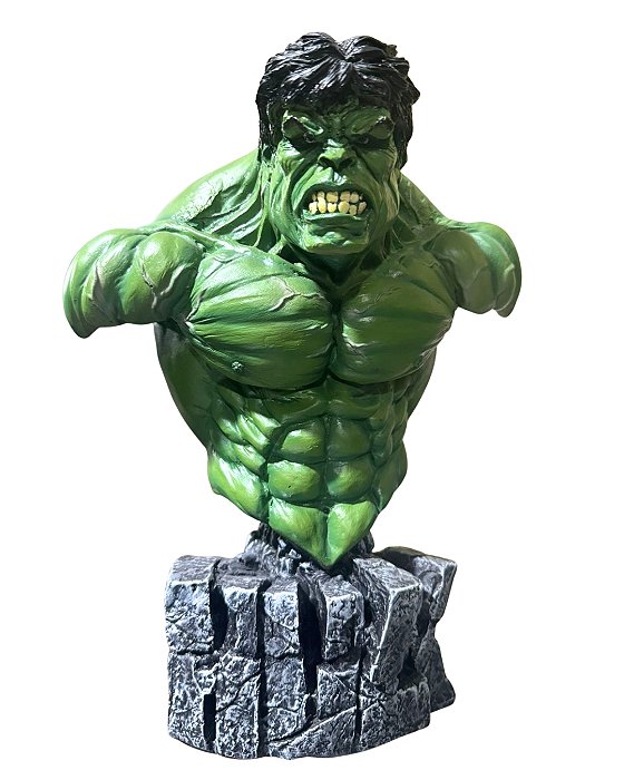 Busto Está Action Figure Hulk Prime Resina Geek Colecionável