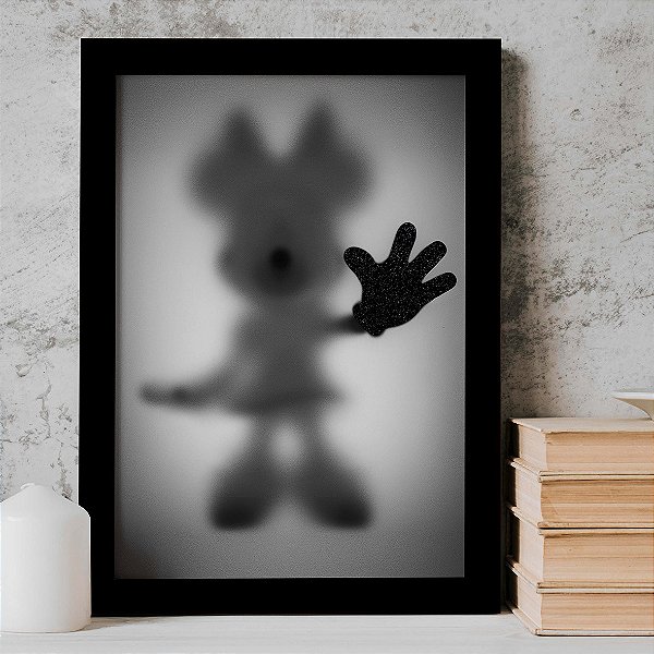 Quadro Minnie Desaparecimento Raio X Biombo Disney A3