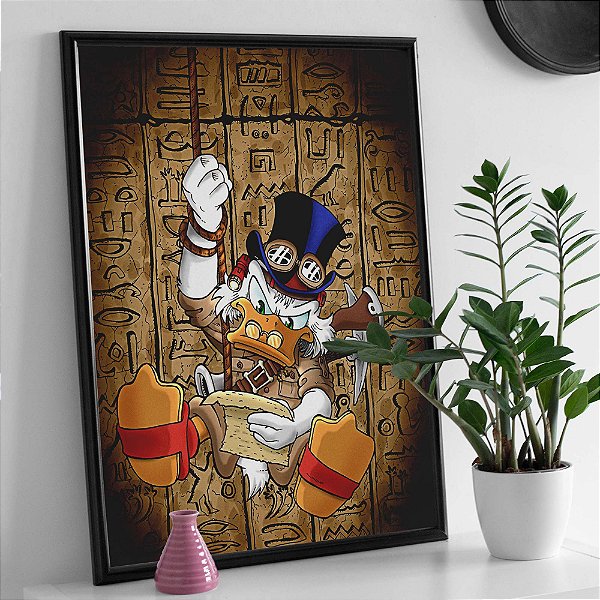 Quadro Tio Patinhas Mapa do Tesouro A3