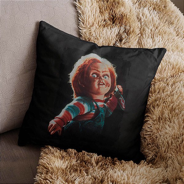Almofada Child's Play Chucky Boneco Assassino Terror 45x45