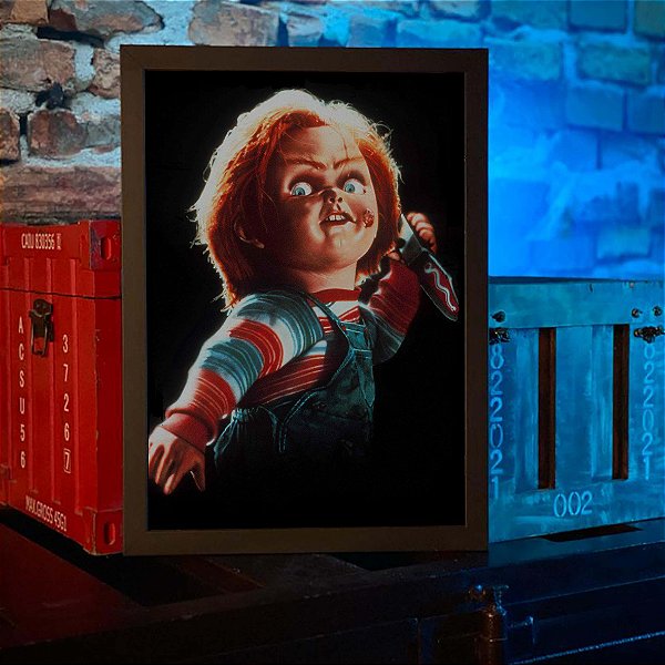 Quadro Child's Play Chucky Boneco Assassino Terror A3