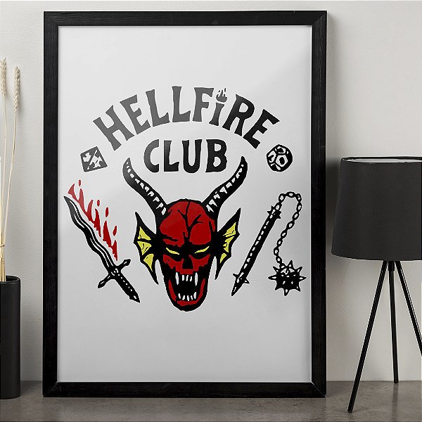 Quadro Hellfire Club Stranger Things A3