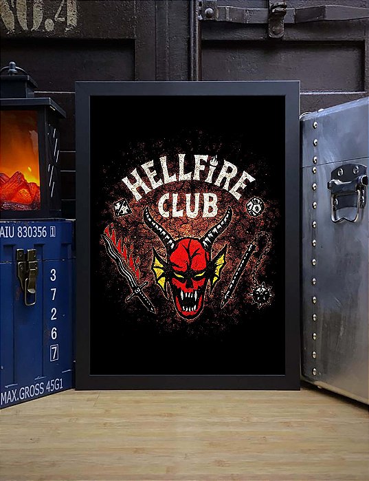 Quadro Hellfire Club Stranger Things 4 A3