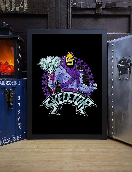 Quadro Esqueleto Skeletor He Man Masters Of The Universe Grayskull A3