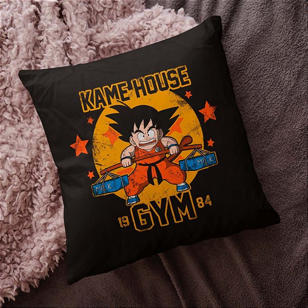 Almofada Kame House Goku Dragon Ball Z Academia GYM Anime 45x45