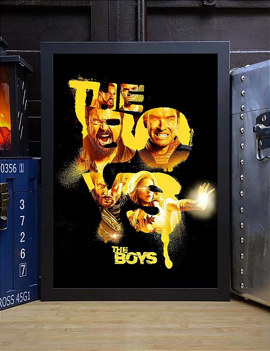 Quadro The Boys Série Super Heróis 3ª Temporada Prime Video A3