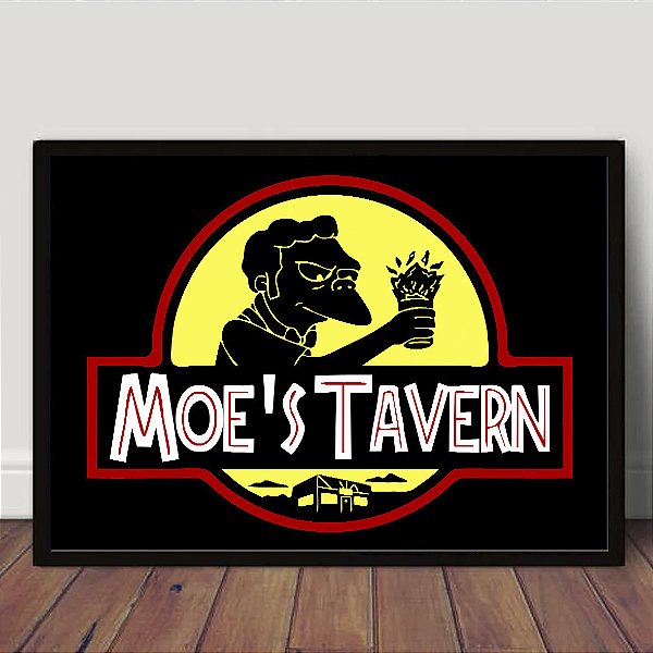 Quadro Taverna do Moe Moe's Tavern Os Simpsons Duff Beer A3
