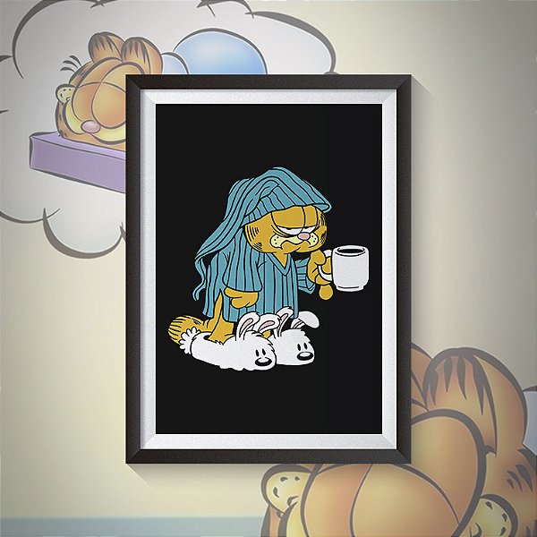 Quadro Good Morning Garfield Coffee A3