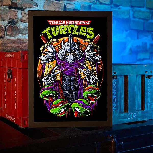 Quadro As Tartarugas Ninjas Destruidor Teenage Mutant Ninja Turtles A3
