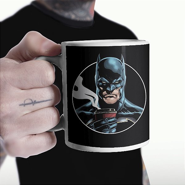 Caneca Batman Coffee DC Comics Branca