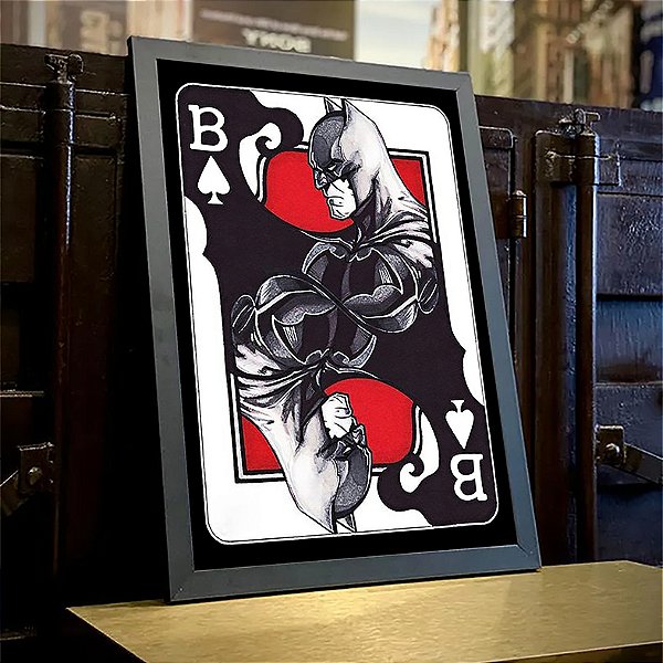 Quadro Batman Card Chaos In Gotham Carta Caos Em Gotham DC Comics A3