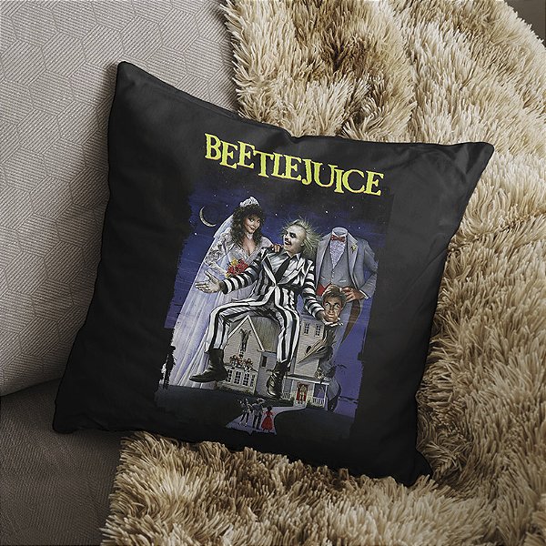 Almofada Beetlejuice Os Fantasmas Se Divertem 45x45