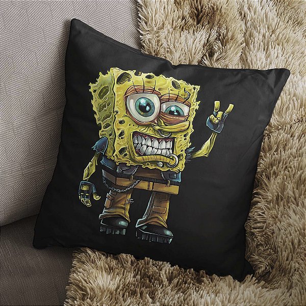 Almofada Bob Esponja Rock And Roll 45x45
