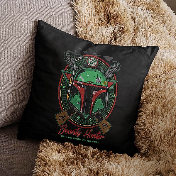 Almofada Boba Fett Bounty Hunter Hes No Good To Me Dead Caçador de Recompensas Star Wars 45x45