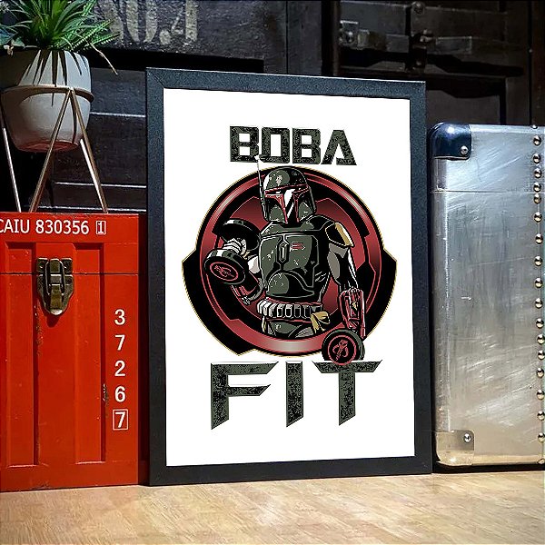 Quadro Boba Fett Fit Star Wars A3