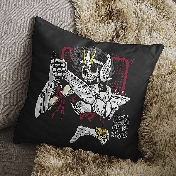 Almofada Os Cavaleiros do Zodíaco Seiya de Pégaso Zumbi Sagitário Saint Seiya 45x45