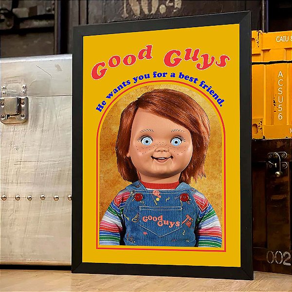 Quadro Good Guys Chucky Brinquedo Assassino Boneco Child's Play A3