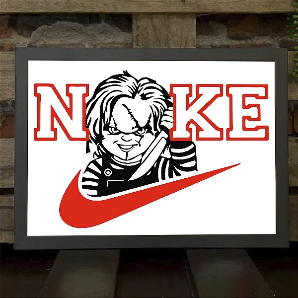 Quadro Nike Chucky Boneco Assassino A3