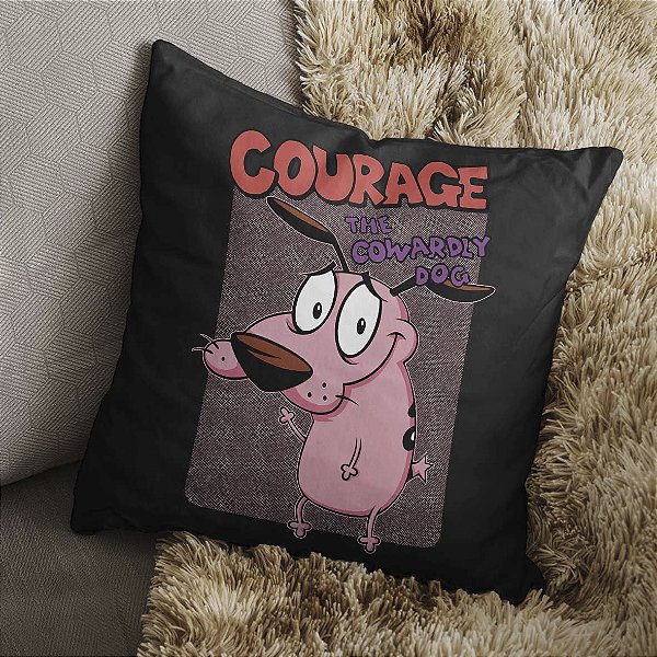 Almofada Coragem o Cão Covarde Courage 45x45