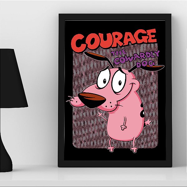 Quadro Coragem o Cão Covarde Courage A3