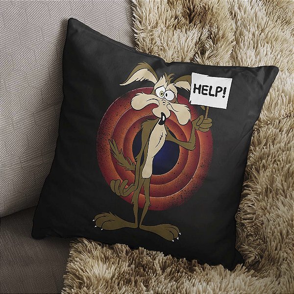 Almofada Wile Coyote Acme Help 45x45