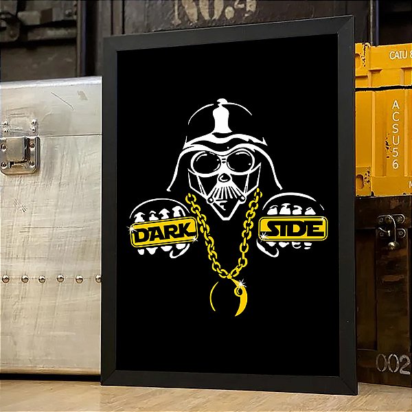 Quadro Darth Vader Dark Side Thug Life Star Wars A3