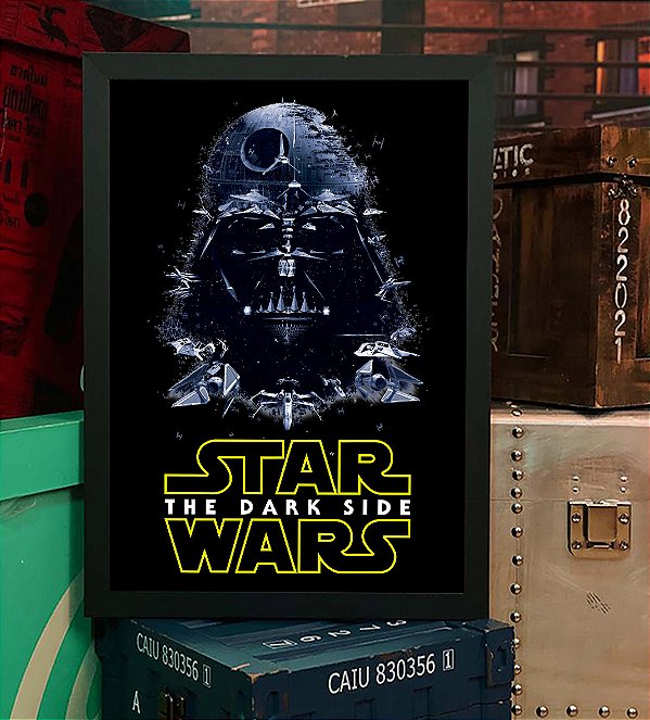 Quadro Darth Vader The Dark Side Star Wars A3