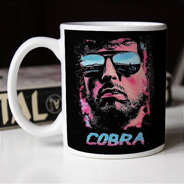 Caneca Stallone Cobra Sylvester Branca