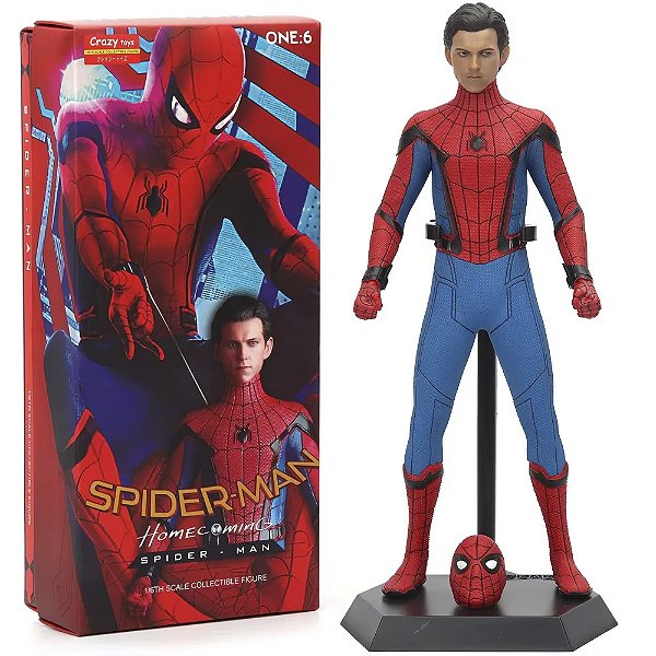 Estátua Homem-Aranha Spider-Man De Volta ao Lar Marvel Comics Escala 1/6 Crazy Toys