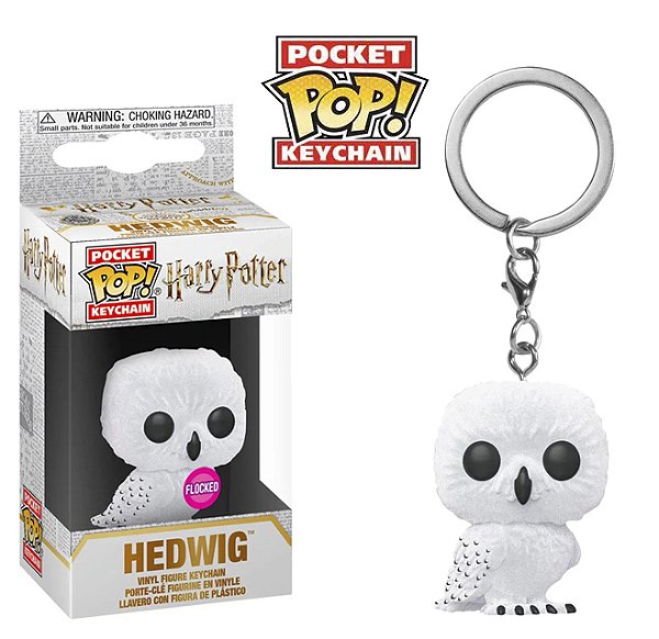 Funko Pocket Pop Keychains Chaveiro Edwiges Hedwig Flocked Harry Potter