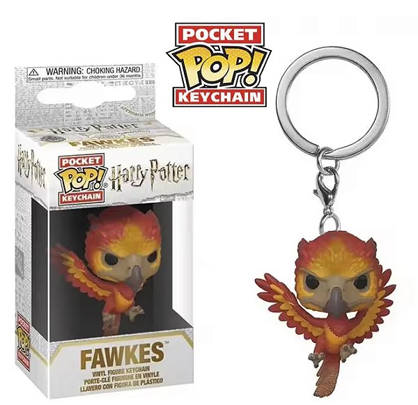 Funko Pocket Pop Keychains Chaveiro Fawkes Fênix Harry Potter