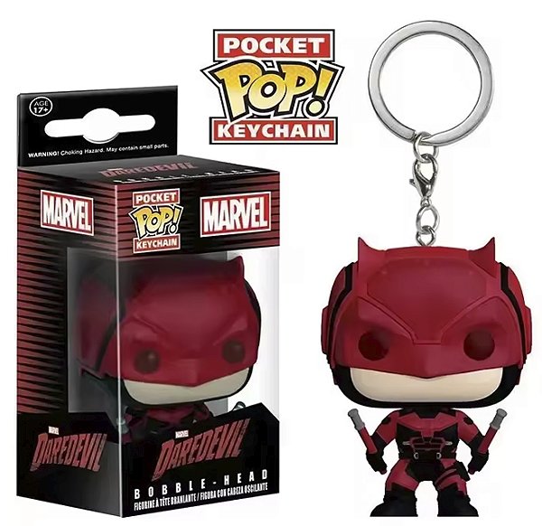 Funko Pocket Pop Keychains Chaveiro Demolidor Daredevil Marvel Comics