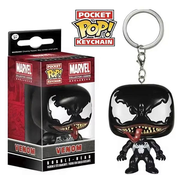 Funko Pocket Pop Keychains Chaveiro Venom Marvel Comics