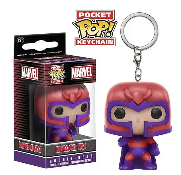 Funko Pocket Pop Keychains Chaveiro Magneto X-Men Marvel Comics