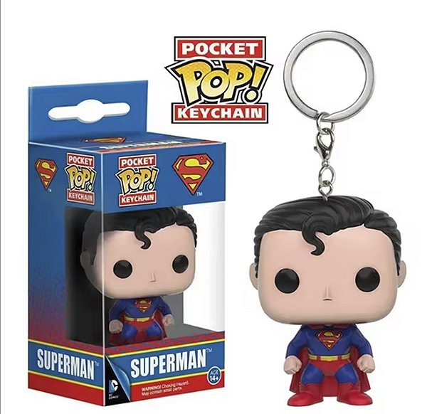 Funko Pocket Pop Keychains Chaveiro Super Homem Superman DC Comics