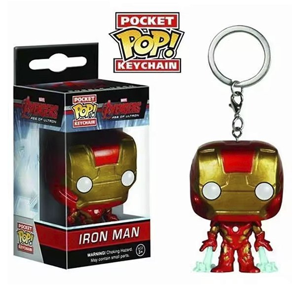 Funko Pocket Pop Keychains Chaveiro Homem de Ferro Iron Man Avengers Marvel Comics