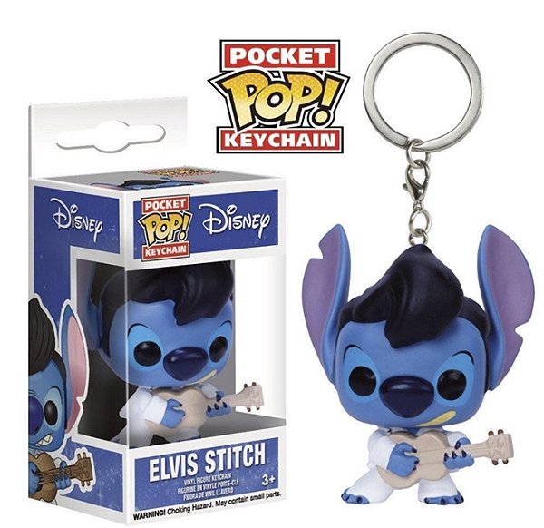 Funko Pocket Pop Keychains Chaveiro Elvis Stitch Lilo e Stitch Disney