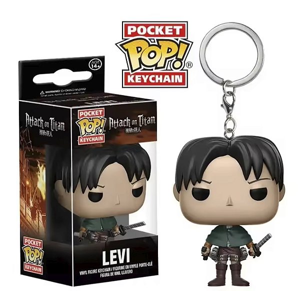 Funko Pocket Pop Keychains Chaveiro Levi Attack On Titan