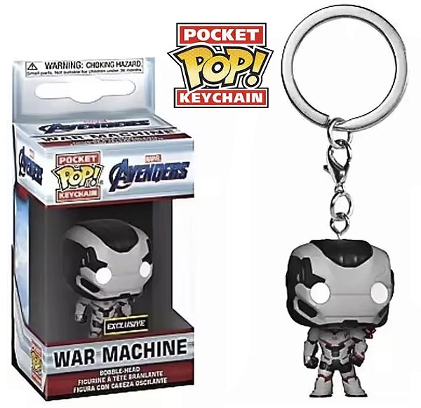 Funko Pocket Pop Keychains Chaveiro Máquina de Guerra War Machine Avengers Marvel Comics