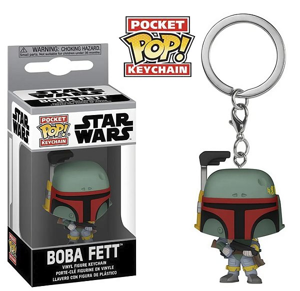 Funko Pocket Pop Keychains Chaveiro Boba Fett Star Wars Guerras nas Estrelas