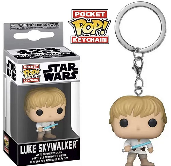 Funko Pocket Pop Keychains Chaveiro Luke Skywalker Star Wars Guerras nas Estrelas