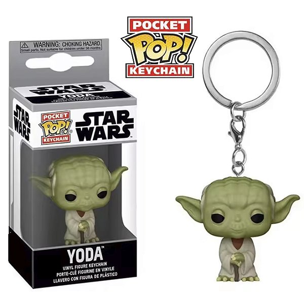 Funko Pocket Pop Keychains Chaveiro Mestre Yoda Star Wars Guerras nas Estrelas